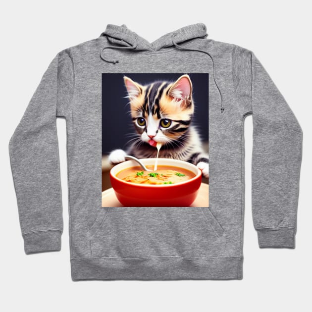 Baby Cat & Soup Hoodie by Bushveld Nights